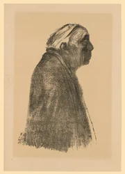 Self-Portrait in Profile Facing Right (3rd State)