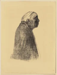 Self-Portrait in Profile towards Right