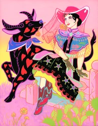 Cantonese Cowgirl and Her Water Buffalo, 2020