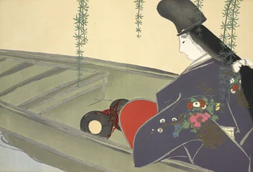 Asazuma-bune, from Momoyo-gusa