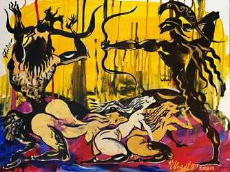 Clash of Mythic Figures