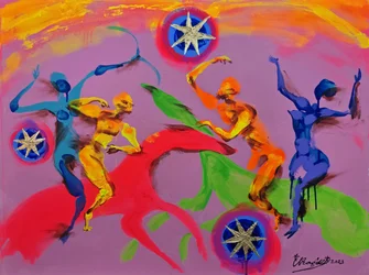 Colorful Abstract Dance