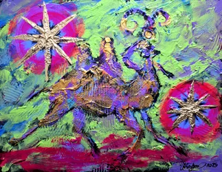 Colorful Camel Desert Journey