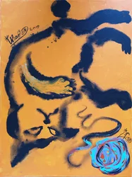 Playful Abstract Cat