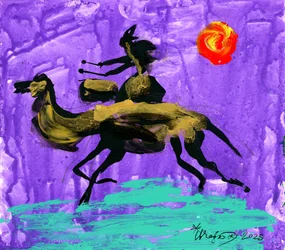 Purple Camel Drummer