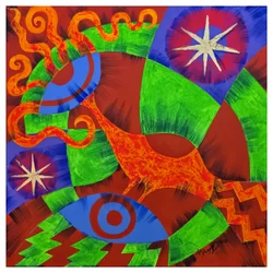 Vibrant Abstract Eyes