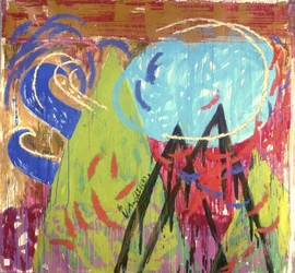 Vibrant Abstract Landscape