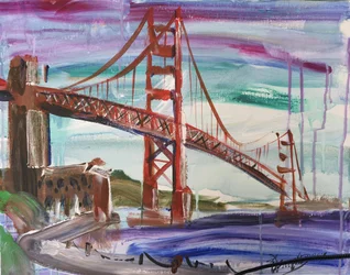 Vibrant Golden Gate Bridge