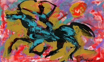 Vibrant Warrior Rider