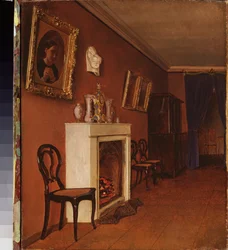 Interior with a Fireplace