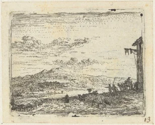 Italianate Landscape with Wagon at an Inn