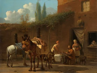 Muleteers at an Inn