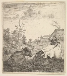 The Cow and the Calf, 17th Century
