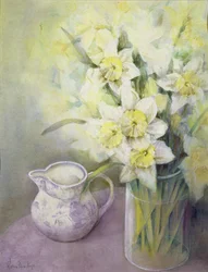 Daffodils with Oriental Jug