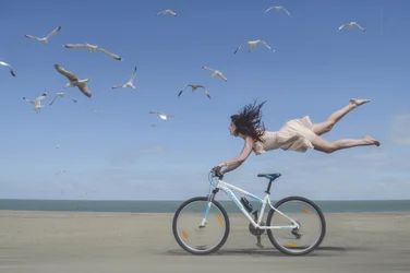 Flying Woman Beach Bike