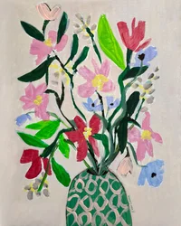 Colorful Vase Flowers