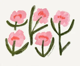 Modern Pink Flowers