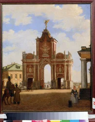 The Red Gates in Moscow