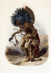 Pehriska-Rupha: Moennitarri Warrior in the Costume of the Dog Dance