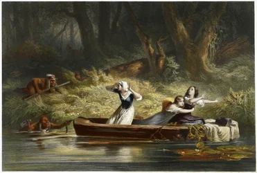 Capture of the Daughters of Daniel Boone and Richard Callaway by the Indians