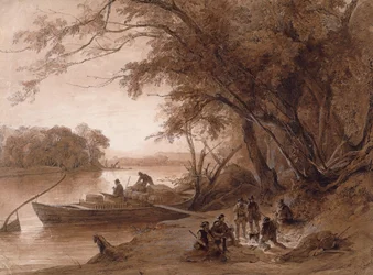 Encampment of the Travellers on the Missouri
