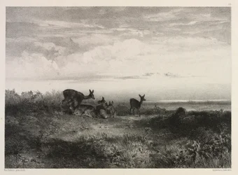 Landscape with Deer
