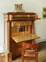 A Wooden Secretary Designed by Schinkel