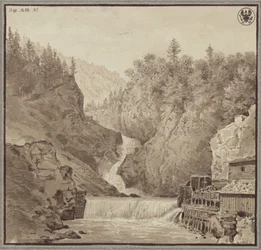 View of the Waterfall near Lend in the Salzburg Region