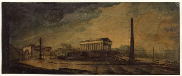 Berlin, Leipziger Platz. Design for the monument to Frederick II the Great