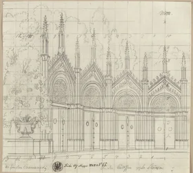 The Princes Chawansky. Tragedy by Ernst Raupach. Design for a Decoration. St. George