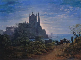 Gothic Church on a Rock by the Sea, 1815