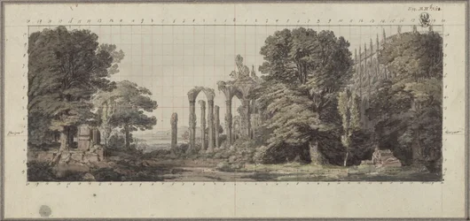 Church and Ruins of a Gothic Monastery beneath Trees