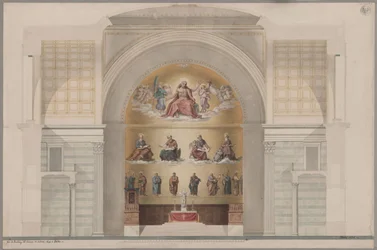 Potsdam. St. Nicholas Church. Design for the Painting of the Apse