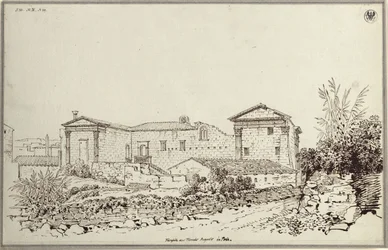 “Rear View of the Temple of Augustus in Pola”