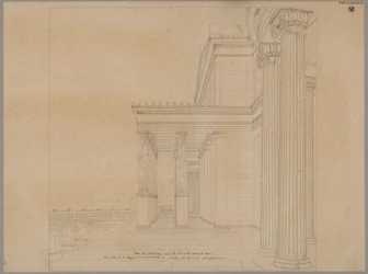 Orianda Palace in Crimea. Antique Design. Palace Terrace with Portico Facing the Sea