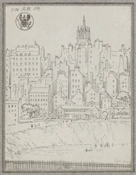 City View of Edinburgh with Houses