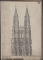 Strasbourg. Cathedral. Design for the Completion of the West Facade