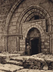 Jerusalem, Church of the Tomb of the Virgin, Portal