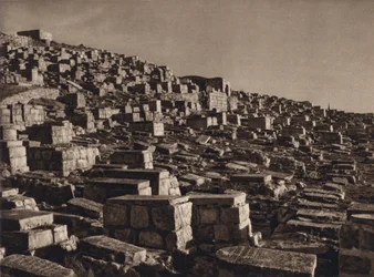 Jerusalem, Valley of Johoshaphat with Jewish Graves