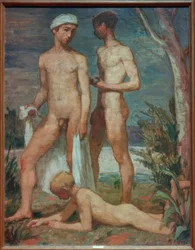 Three Bathing Youths
