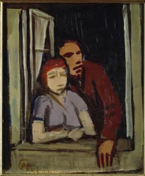 Woman and Man in the Window