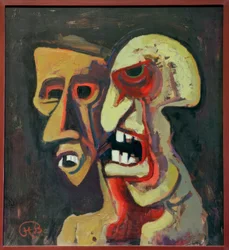 Two Masked Heads