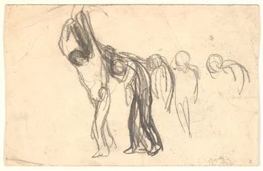 Composition Sketch: Some People Carrying a Dead Person?