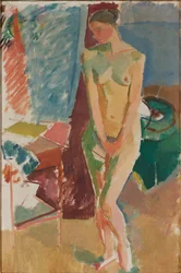 Standing nude