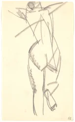 Standing Model, Seen from Behind