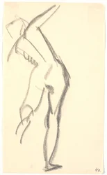 Standing Model, Seen from Behind