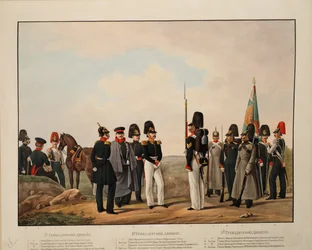 Russian 1st, 2nd and 3rd Grenadier Divisions, 1845-1855
