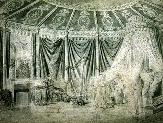 The bedroom of the Empress Josephine at Rueil-Malmaison