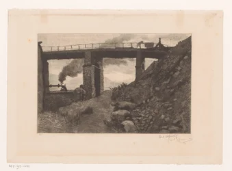 Industrial Landscape with Viaduct