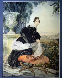 Portrait of the Grand Duchess of Russia Elisabeth Saltykova